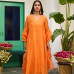 Orange Imarti Motichoor Kurta Set
