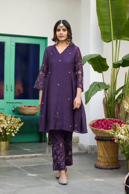 Baingain Chandni Motichoor Kurta Set