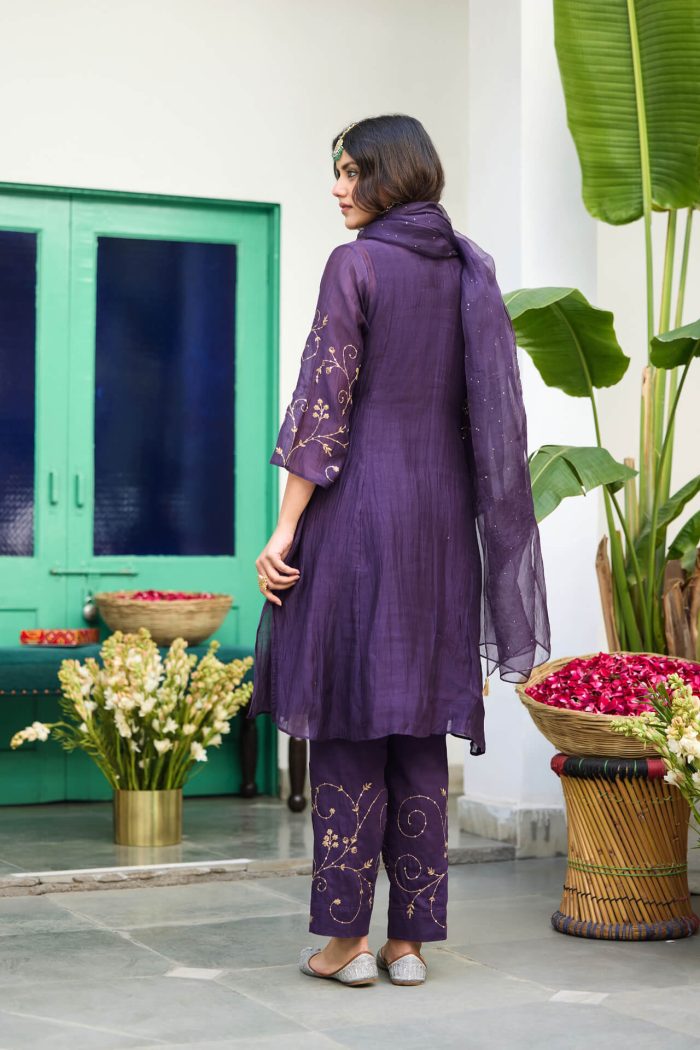 Baingain Chandni Motichoor Kurta Set