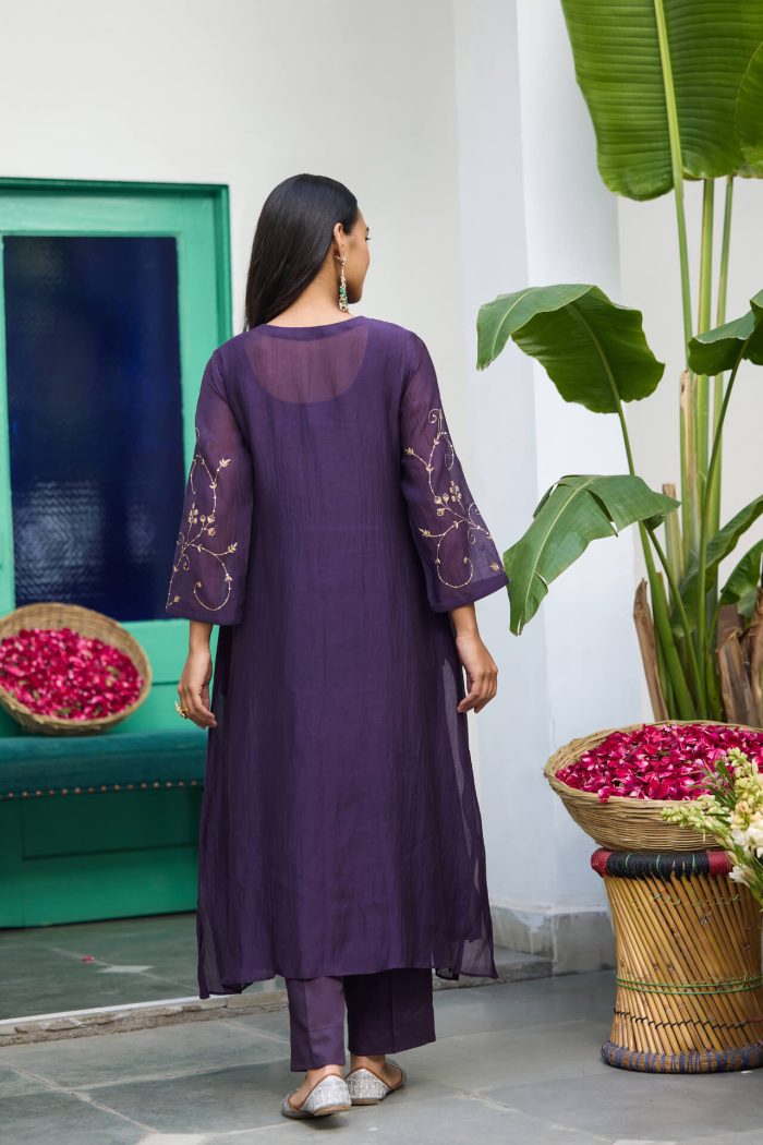 Baingain Sureeli Motichoor Kurta Set