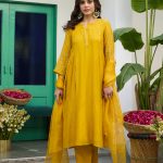 Yellow Soorajmukhi Motichoor Kurta Set