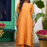 Orange Shagan Motichoor Kurta Set