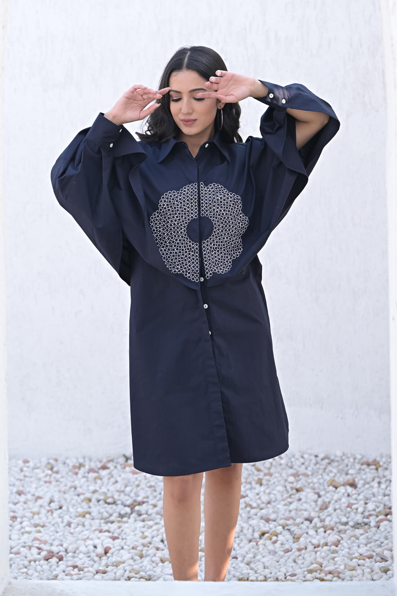 Navy Nocturne Eclipse Dress 1 Navy Nocturne Eclipse Dress