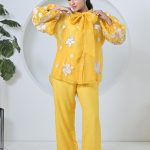 Ivory Garden Bow Tie-Up Coord Set