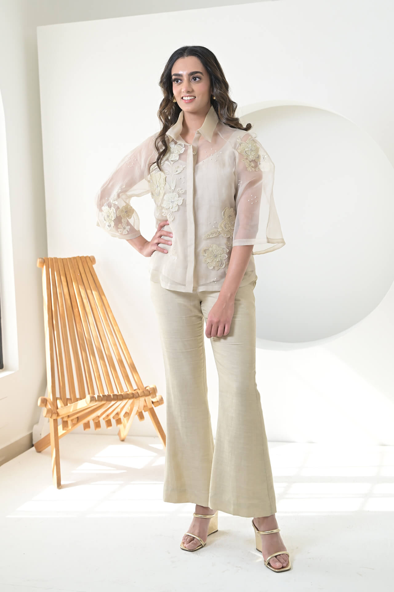 Pearl Petal Shirt With Pant Set 1 Pearl Petal Shirt With Pant Set