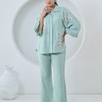 Sea Blue Rosaline Coord Set