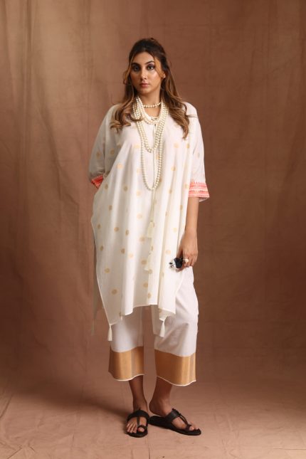 Neon Orange Kaftan Set