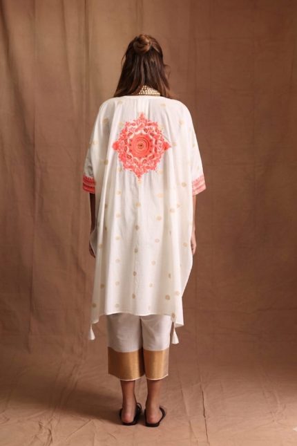 Neon Orange Kaftan Set