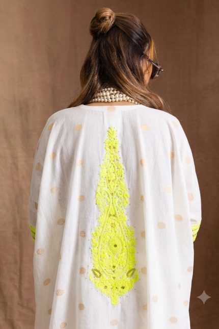 Neon Green Kaftan Set
