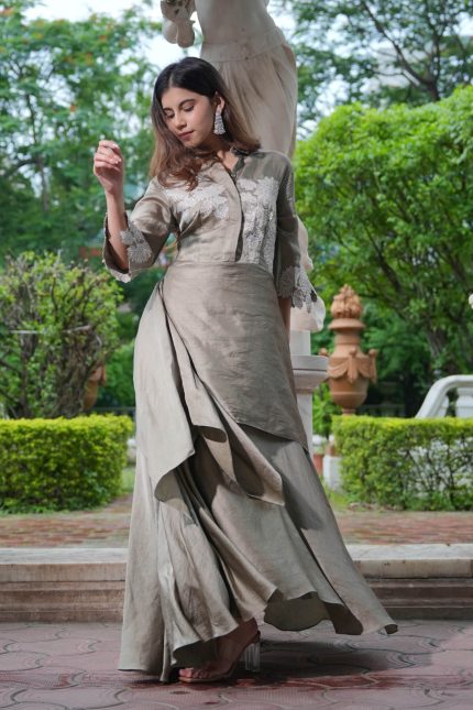 Moonlit Grace Skirt Set