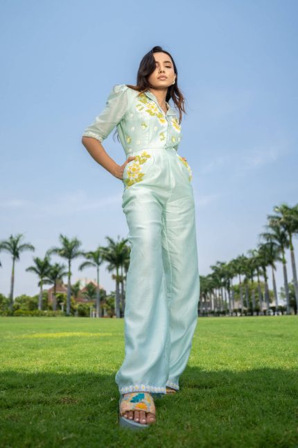 Celeste Bloom Embroidered Jumpsuit