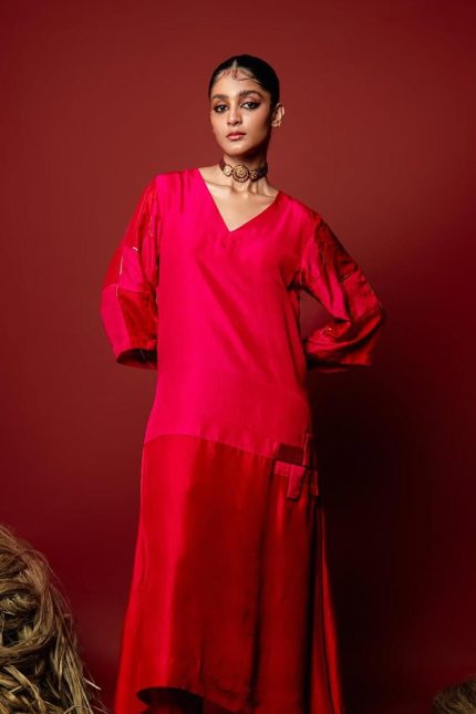 Vibrant Fuscia Tunic Set