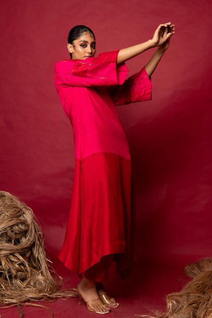 Vibrant Fuscia Tunic Set
