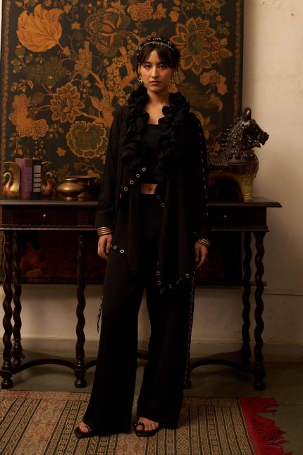 Waterfall Frill Jacket Set