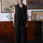 Sleeveless Oxidised Blazer Set