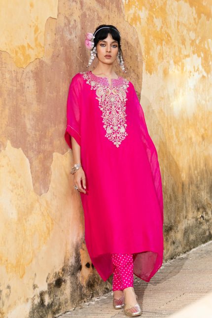 Peacock Kaftan Set