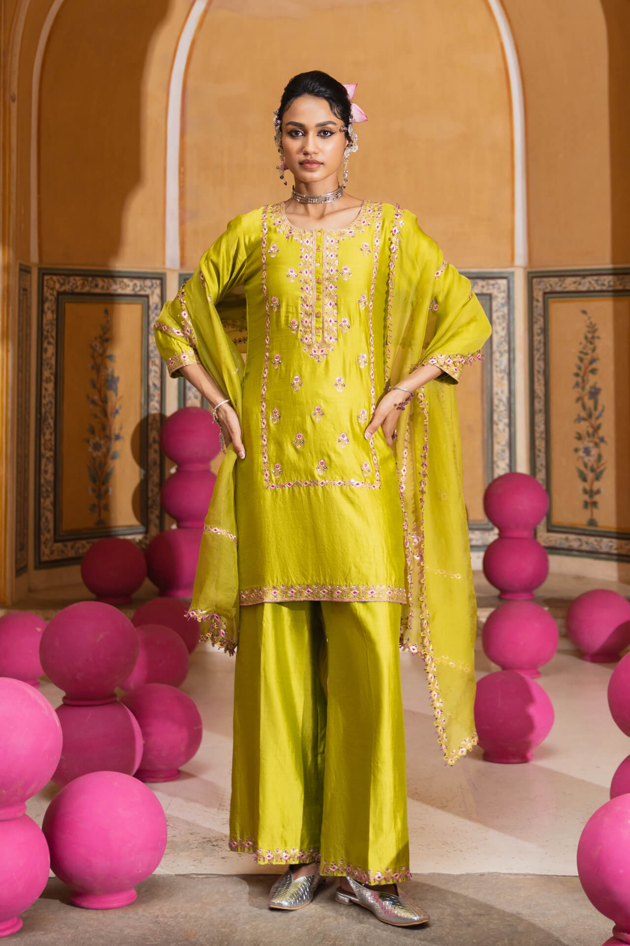 Long Panel Suit Set