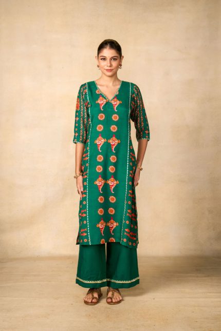 Samudra Sutra Teal Tunic Set