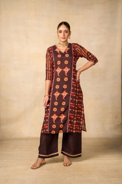 Samudra Sutra Coffee Tunic Set