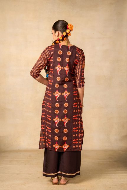 Samudra Sutra Coffee Tunic Set