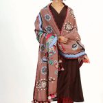 Coffee Saraswati With Brahmi Dupatta Suit Set