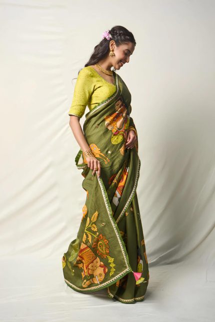 Kāntara Green Saree