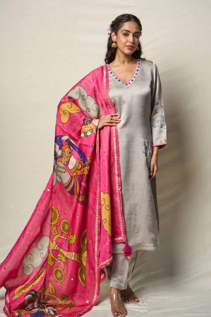 Meghdoot Grey Suit Set