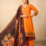 Janaki Jaal Mango Suit Set