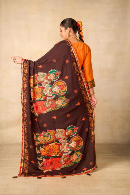 Janaki Jaal Mango Suit Set