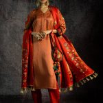 Govardhan Metallic Sunset Suit Set