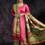 Kundan Gulabi Metallic Suit Set