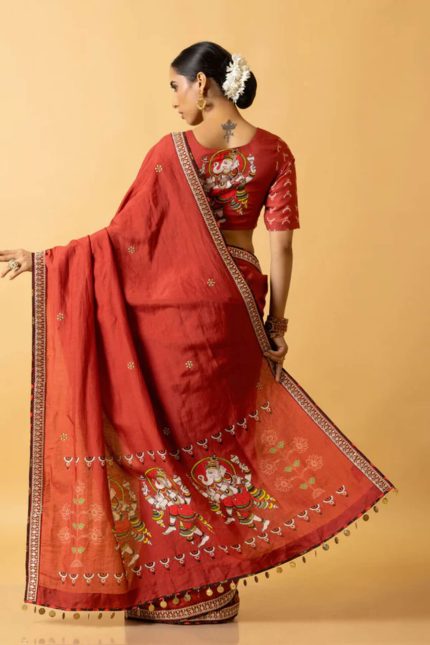 Natya Ganapati Saree