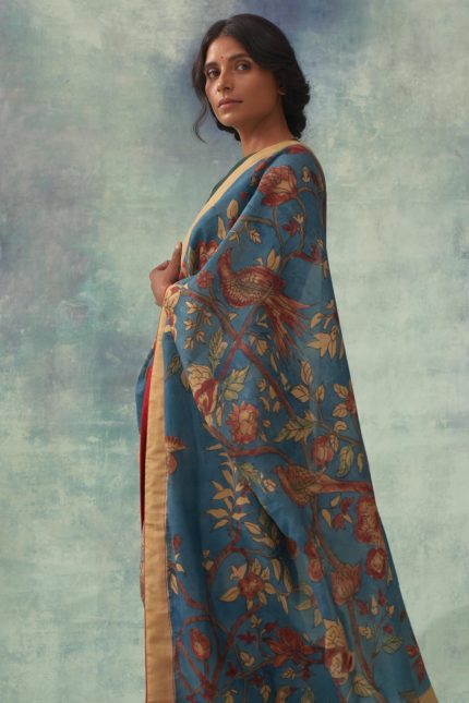 Tilak Indigo Saree