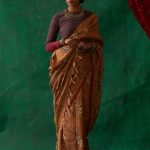 Mukhri Brown Saree