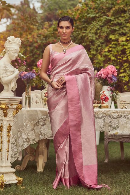 Irene Adler Pink Saree
