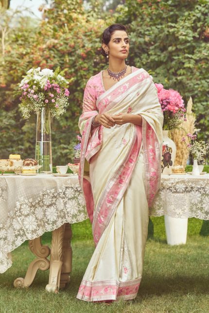 Lady Chatterley Ivory Saree