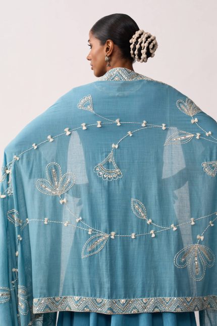 Kitur Rani Blue Dupatta