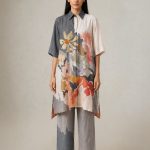 Grey Ikat Co-ord Set