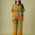 Mustard & Green Ikat Co-ord Set
