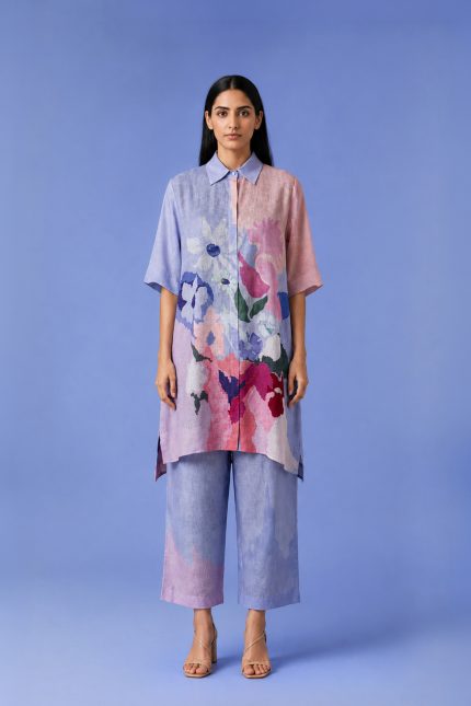 Purple Ikat Co-Ord Set
