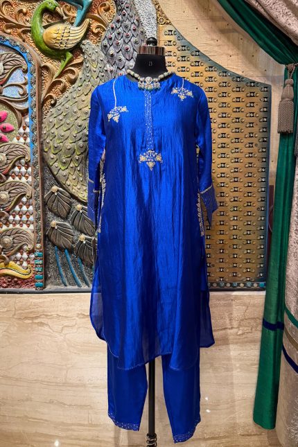 Royal Blue Highlighted Co-ord Set