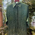 Shirt Kimono Bandhej - Dark Green