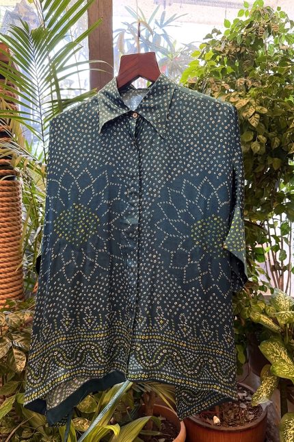 Shirt Kimono Bandhej - Blue