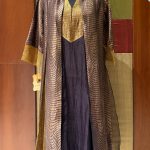 Black & Gold Yoke Kurta With Organza Banarasi Jacket