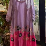 Purple & Pink Floral Applic Dress