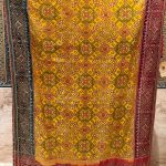 Mustard Yellow Embroidered Patola Dupatta