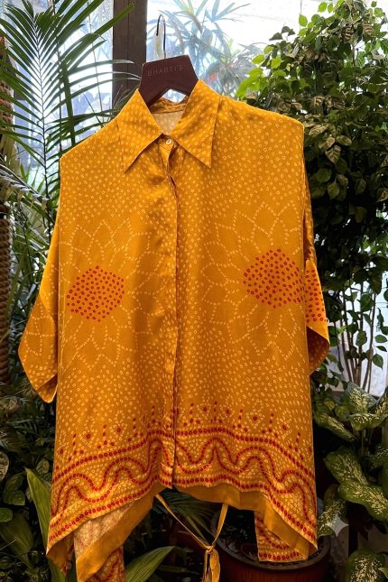 Shirt Kimono Bandhej - Yellow