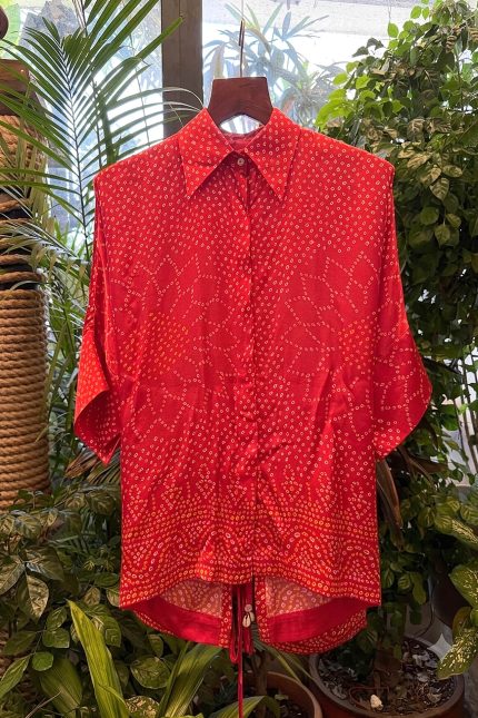 Shirt Kimono Bandhej - Red