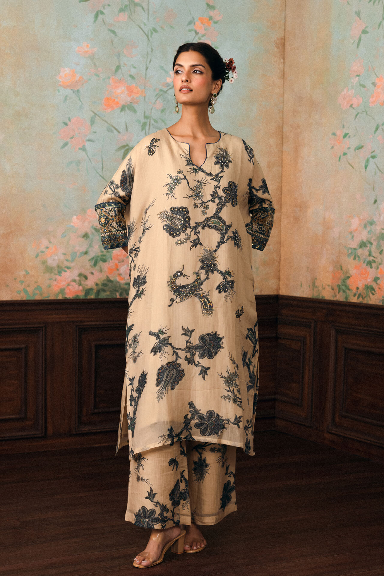 BWS00356-4268_01 Dandelion kurta set - Image 1