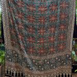 Black Ajrak Printed Highlighted Dupatta